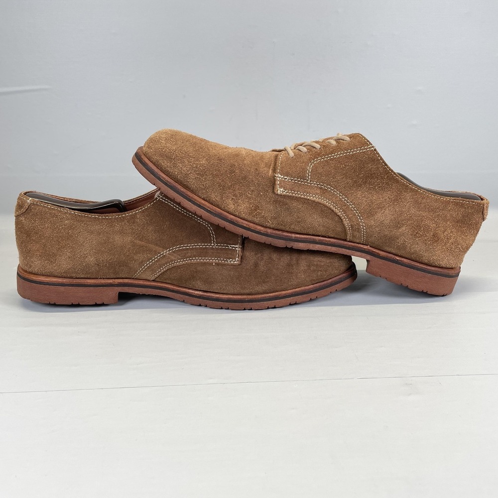 Orvis Oxford Shoes Mens Size 12 M Brown Suede Casual Dress Lace Up Comfort - Picture 7 of 10